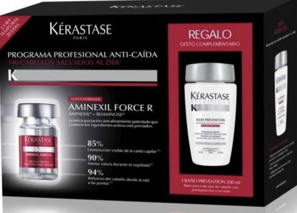 KERASTASE PACK AMINEXIL GL (20x6 AMPOLLAS+REGALO CHAMPU+MASK )